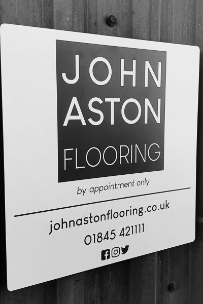 John Aston Flooring Sign